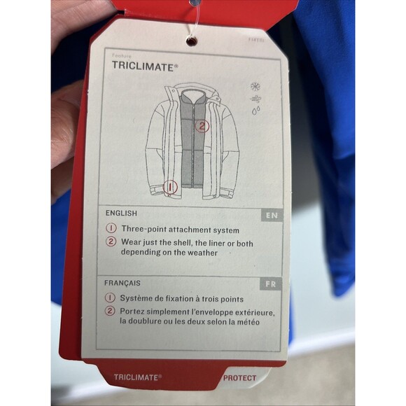 The North Face SP Traverse‎ Triclimate 3-in-1 Jacket Monster Blue No Inner Layer - Picture 8 of 14